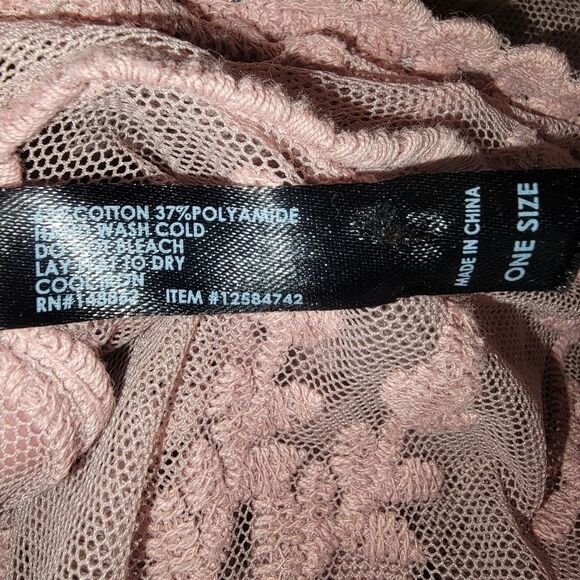 TORRID blush mesh lace floral kimono topper size OSFM OS - Picture 9 of 9